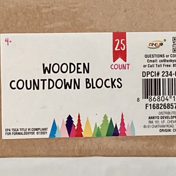 ankyo Holiday Target Bullseye Playground Wooden Countdown Blocks
